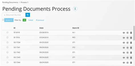 Pending Documents Management