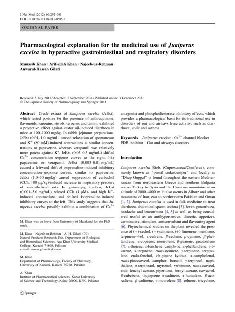 Pharmacological Explanation