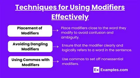 Place modifiers close to the word they modify