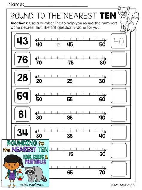 Rounding to the nearest ten