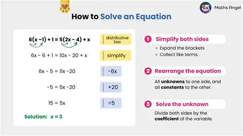 Steps to Solve for Unknown Variables