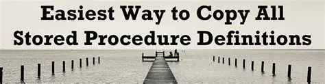 Stored procedure definitions