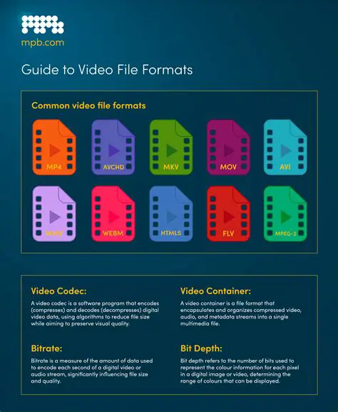 Support for multiple output video file formats