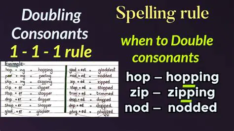 The Adjectives that Double the Consonant