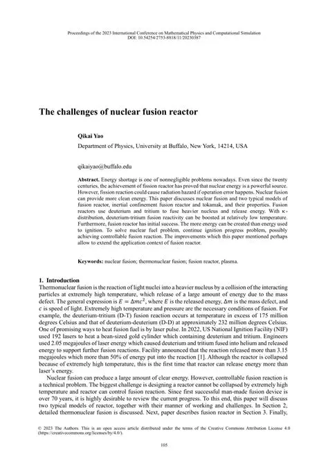The Challenges of Nuclear Fusion
