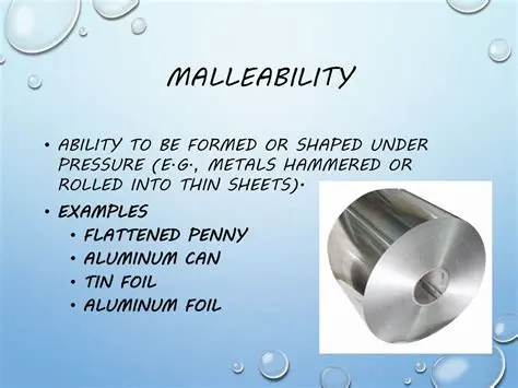 The Chemistry of Malleability