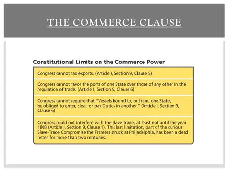 The Commerce Clause and Federal Power