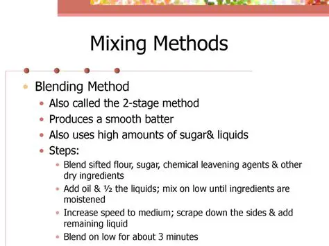 The Importance of Selection of Mixing Methods in the Production Process