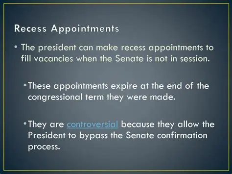The Role of the Senate in Checking Presidential Appointments
