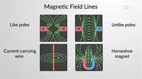 There are several types of magnetic field lines