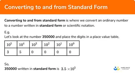 Tips for Converting Decimal to Standard Form
