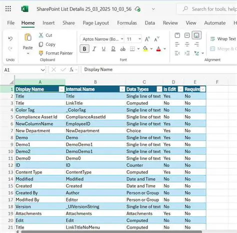 Understanding SharePoint Column Internal Names