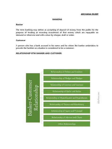 Understanding the Legal Relationship between Banks and Customers