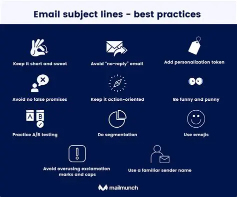 Use a clear and concise subject line