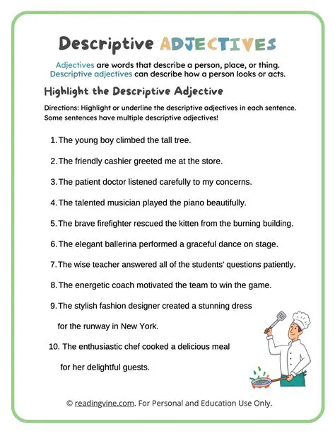 Using Degrees of Adjectives in Writing