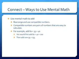 Using Mental Math to Calculate the Tip