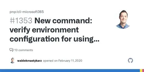 Verify Environment Configuration