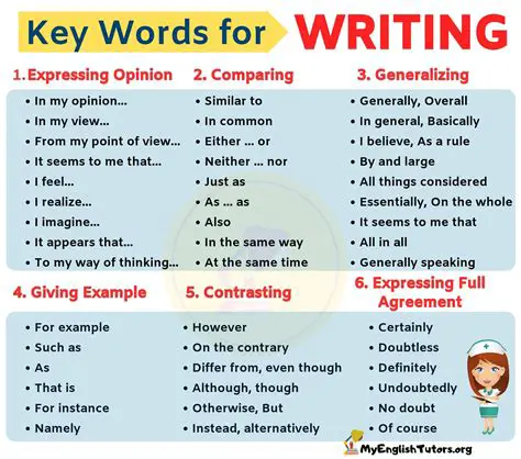 Write keywords and questions